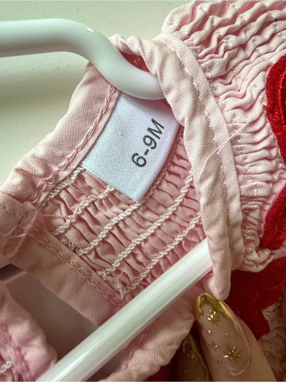Valentine’s Day smocked dress